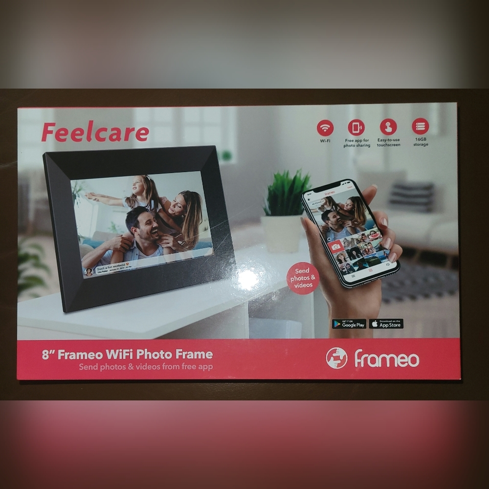 NIB Feelcare 8" digital picture frame